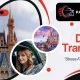 Promotional graphic for Euro Disney Transfers by Paristourscab featuring Disney castle images and a woman in a car, with the tagline "Stress-Free Euro Disney Transfers. 5 Reasons to Choose Paris Tours Cab for Euro Disney Transfer.