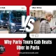 Experience the elegance of Paris Tours Cab, the affordable choice for luxury travel over Uber in the City of Lights.