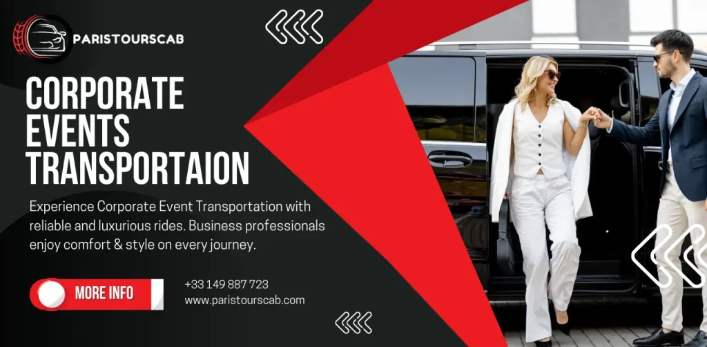 A woman in a stylish outfit steps out of a luxury vehicle, showcasing elegance and professional transportation for corporate events.