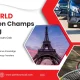 Promotional image for BWF World Badminton Championships, featuring services by Paris Tours Cab, including shuttle and transfers.