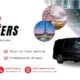 Image promoting Paris Tour Cab's autumn festival transfers, featuring a black cab, icons of Paris landmarks, and service details.